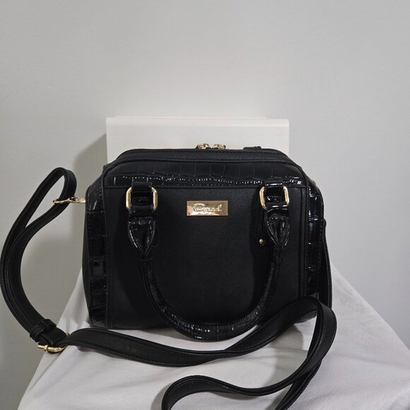 Black satchel handbag - Picture 1 of 2